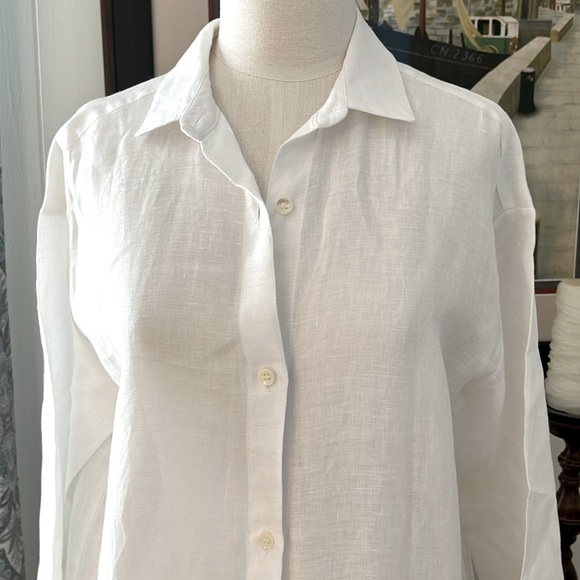 MARE ST BARTH 💯 LINEN TUNIC/BUTTON DOWN SHIRT Sz M - Picture 2 of 12